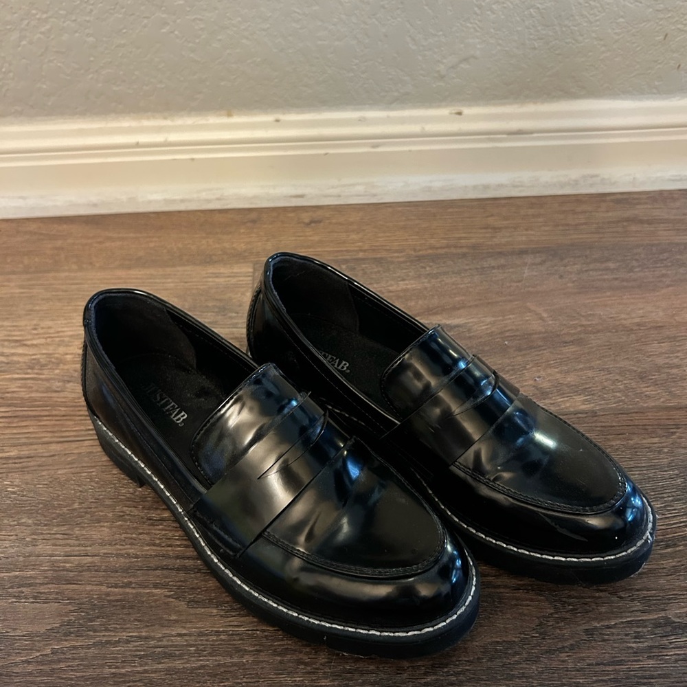 Black Loafers Slip-Ons